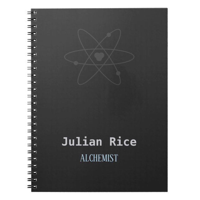 Minimalist dark grey notebook (Front)