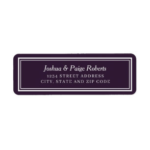 Minimalist Dark Purple Elegant Custom