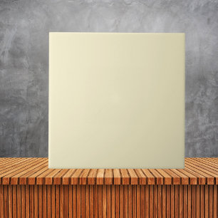 Minimalist Daybreak Pale Yellow Solid Colour Tile