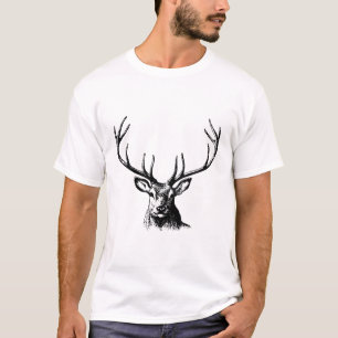 Minimalist Deer drawing T-Shirt