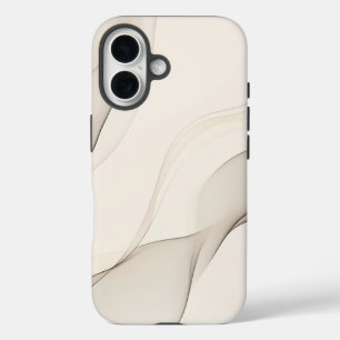 Minimalist Delicate Leaf & Branch Sketch iPhone 16 Case