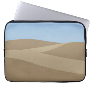 Minimalist Desert Dunes Landscape Laptop Sleeve