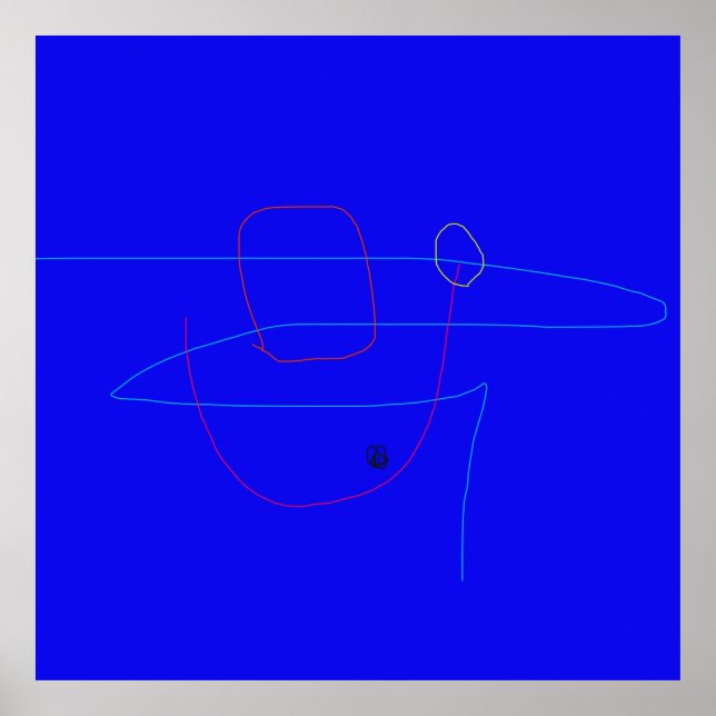 Minimalist Design Featuring Simple Geometric Lines Poster (Front)