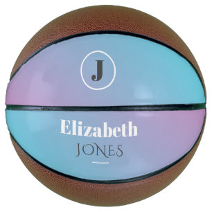 Minimalist design in pastel colors basketball