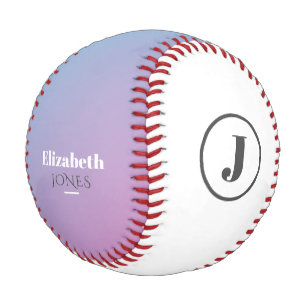 Minimalist design in pastel colours baseball