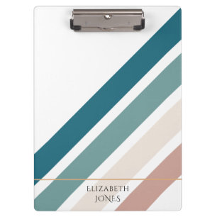 Minimalist design in pastel colours clipboard