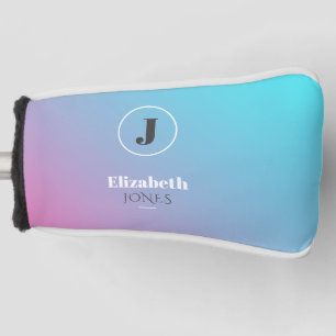 Minimalist design in pastel colours golf head cover