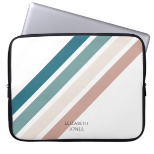 Minimalist design in pastel colours laptop sleeve