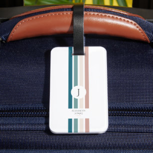 Minimalist design in pastel colours  luggage tag