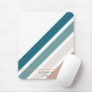 Minimalist design in pastel colours mouse pad