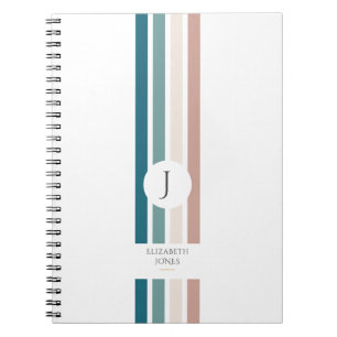 Minimalist design in pastel colours notebook