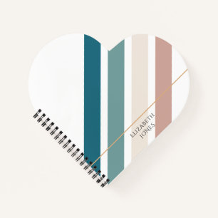Minimalist design in pastel colours notebook