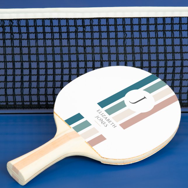 Minimalist design in pastel colours ping pong paddle (Insitu)