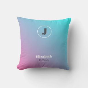 Minimalist design in pastel colours throw pillow