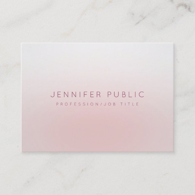 Minimalist Design Modern Simple Elegant Template Business Card (Front)