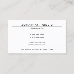 Minimalist Design Professional Template Modern Business Card