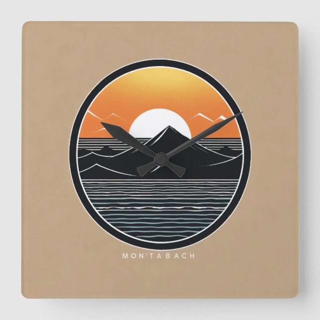 Minimalist design Wall clock (Front)