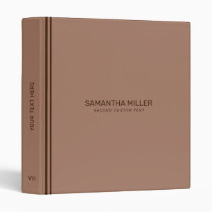 Minimalist Design with Mocha Mousse Background Binder