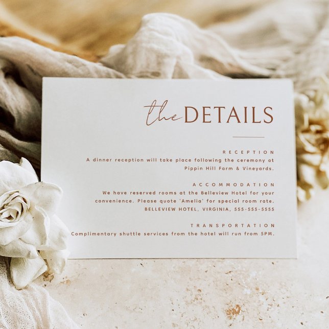 Minimalist Details Information Enclosure Card (Creator Uploaded)