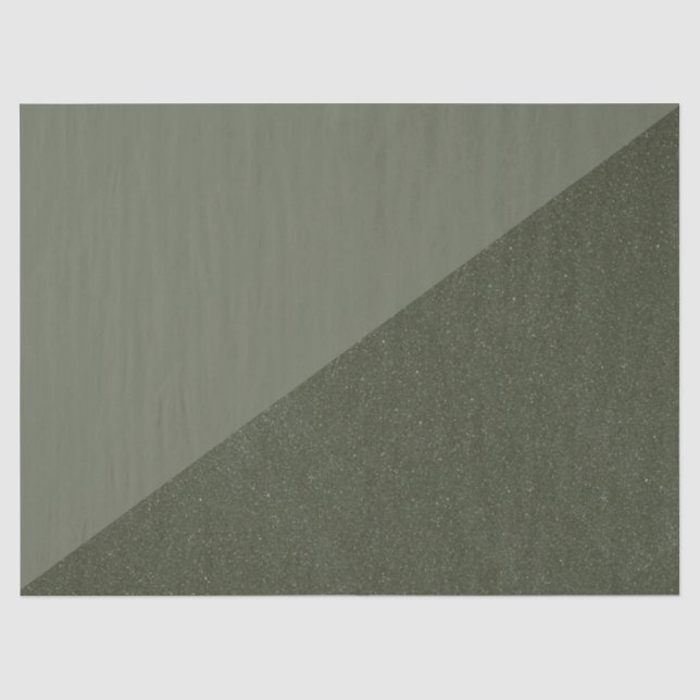 Minimalist Diagonal Moss Green Tissue Paper (Front)