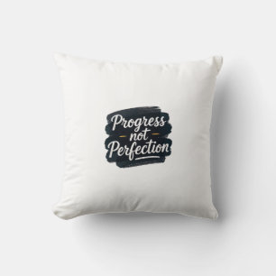 Minimalist Digital Graphic with White Cursive "Pro Throw Pillow