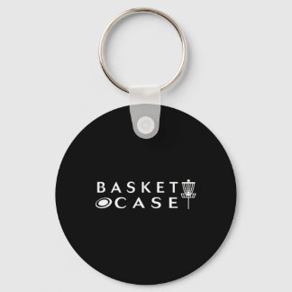 Minimalist Disc Golf Basket Case Funny Disc Golf L Keychain