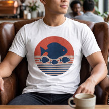 Minimalist Discus & Tetras Mid-Century Art Men's
