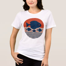 Minimalist Discus & Tetras Mid-Century Art Women's
