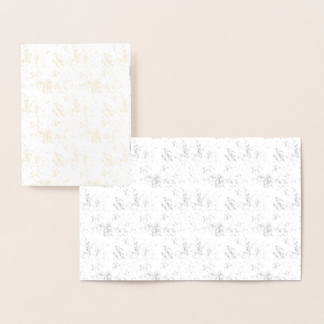 Minimalist Distressed Academic Texture Foil Card (Display)