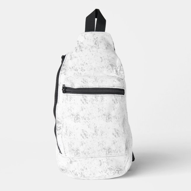Minimalist Distressed Academic Texture Sling Bag (Front)