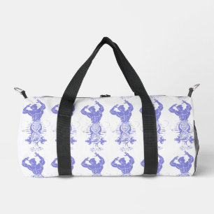 Minimalist DNA Gym Design – Fitness Motivation Duffle Bag