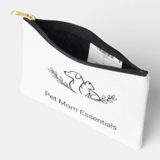 Minimalist Dog & Cat Line Art Pouch