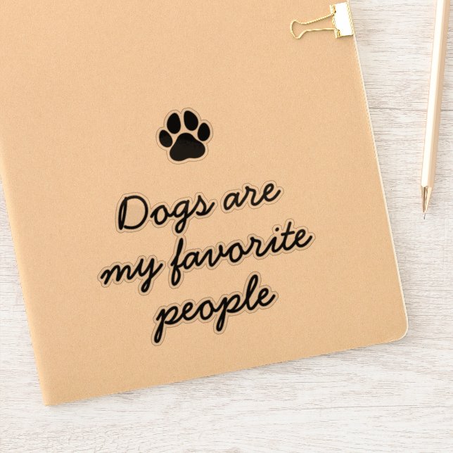 Minimalist Dog Lover Funny Quote  (Notebook)