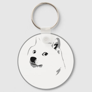 Minimalist dogecoin keyfob keychain