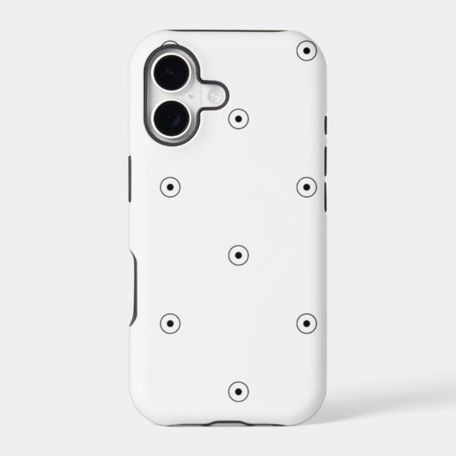 Minimalist Dot Pattern Phone Case (Back)