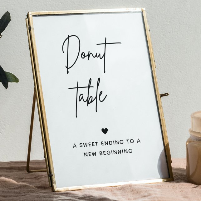 Minimalist Doughnut Bar Sign | Dessert Table Sign (Creator Uploaded)
