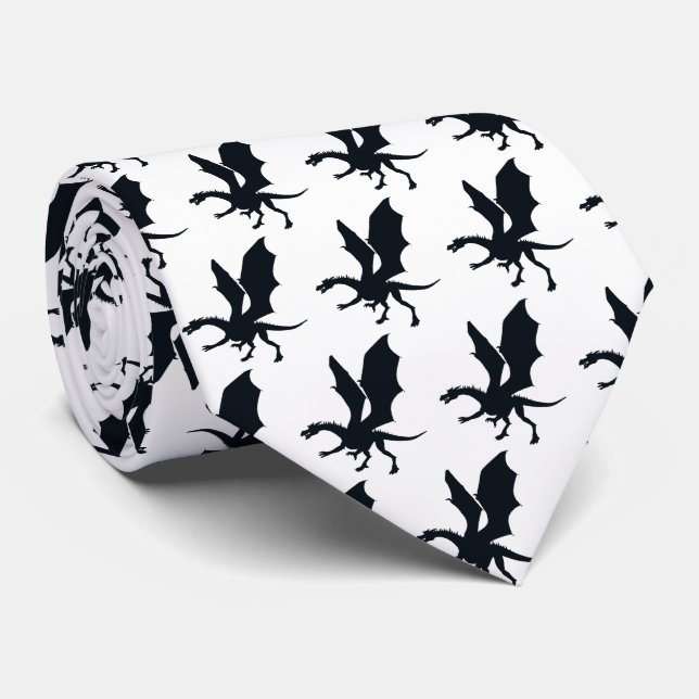 Minimalist Dragon Power Tie (Rolled)
