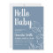 Minimalist Dusty Blue Eucalyptus Baby Shower 