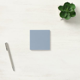 Minimalist Dusty Blue Plain Solid Colour  Post-it Notes