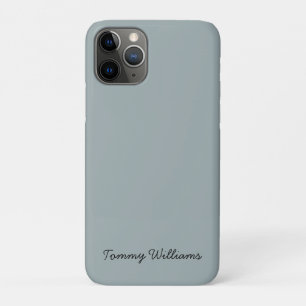 Minimalist Dusty Blue Professional Simple iPhone 11 Pro Case