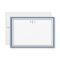 Minimalist Dusty Blue Two Border Monogram