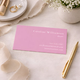 Minimalist Dusty Lavender Elegant Professional Business Card