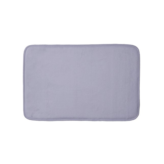 Minimalist dusty lilac solid plain elegant chic bath mat (Front)