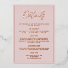 Minimalist Dusty Pink Details Real Gold Wedding