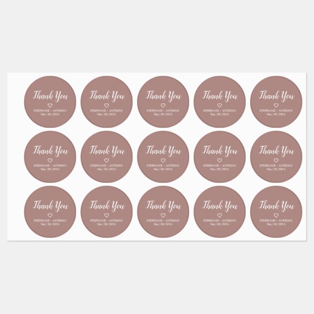 Minimalist Dusty Rose and White Wedding  (Sheet)