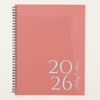 Minimalist Dusty Rose Custom Personal Monthly  Planner