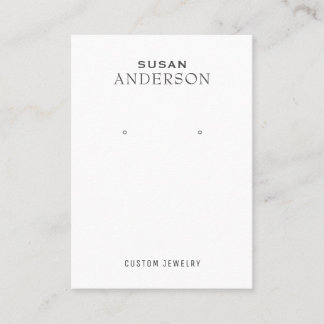 Minimalist Earring Display Business Card