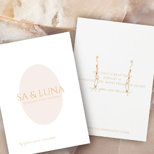 Minimalist Earring Jewellery Display Card