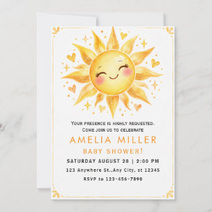 Minimalist Earth Tone Baby Shower Invitation