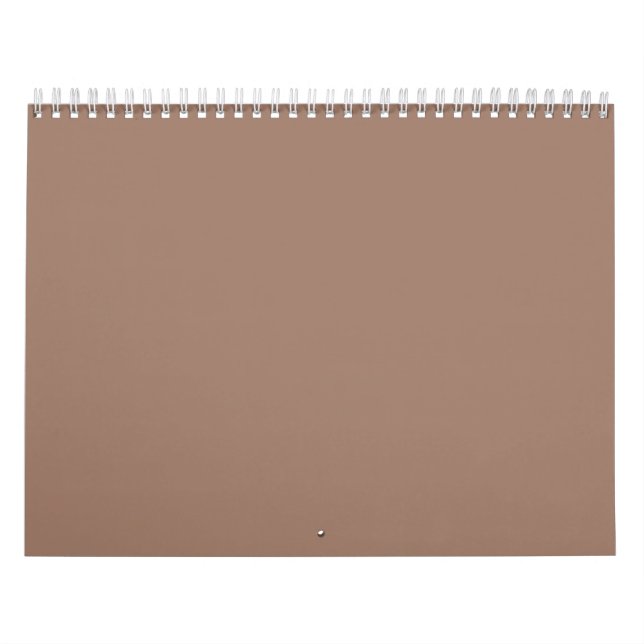 Minimalist Earthy Brown Wall Calendar (Cover)